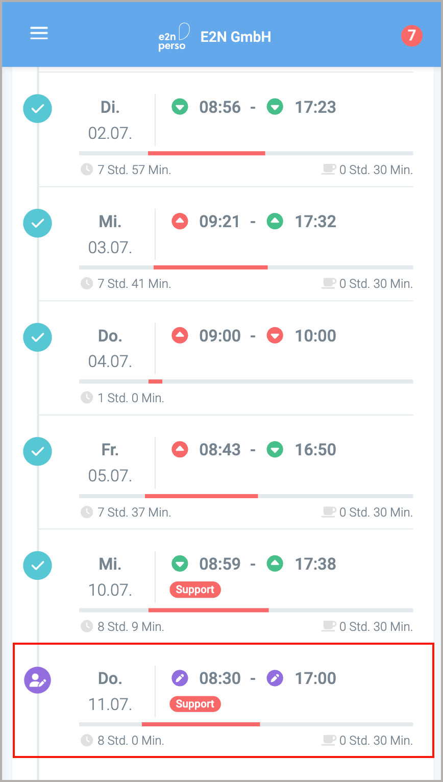 AZ-Korrektur > AZ-Übersicht