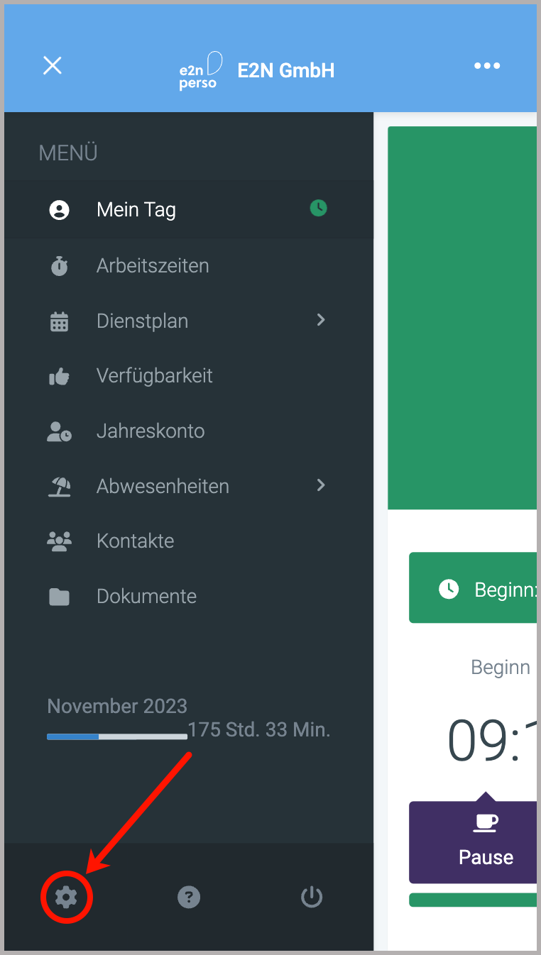 Einstellungen > Passwort ändern