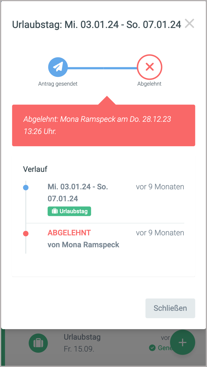 Menü > AW > Anträge > abgelehnt-1