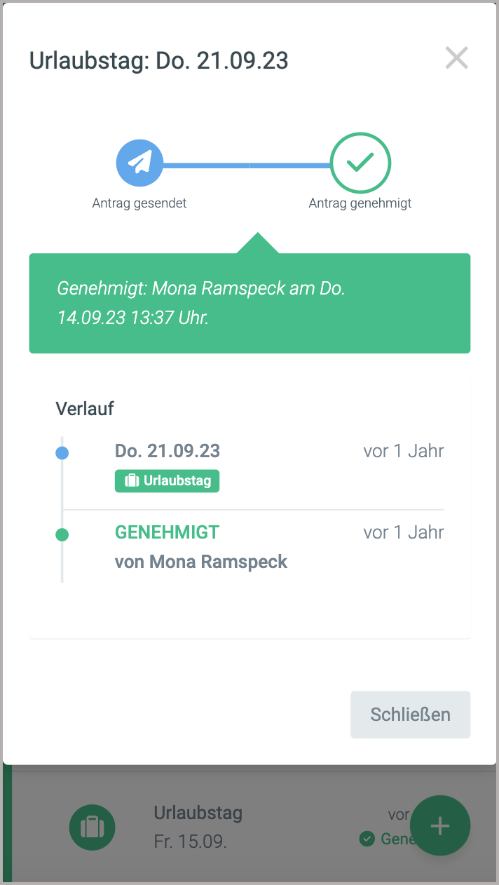 Menü > AW > Anträge > angenommen