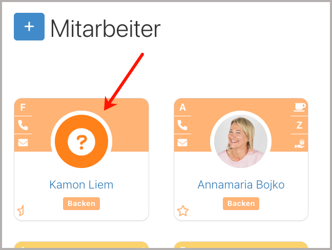 Mitarbeiterübersicht > Personalfragebogen Anfrage Icon Kachel
