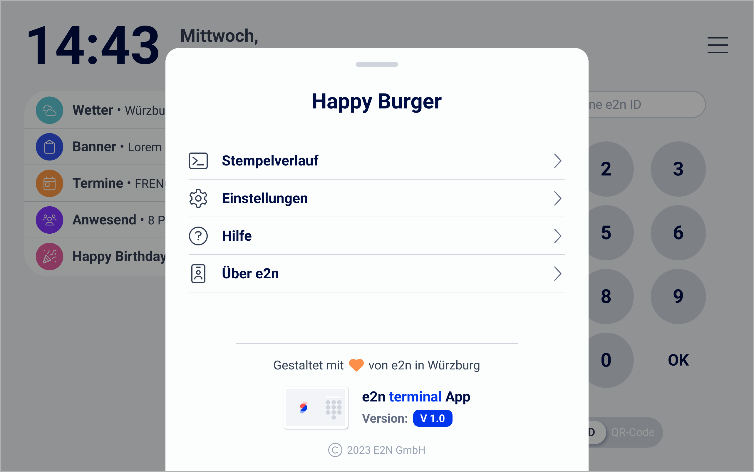 Terminal App > App-Einstellungen