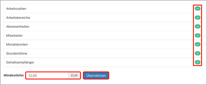 Verwaltung > Mindestlohn > ÜbernahmeÜbernommen