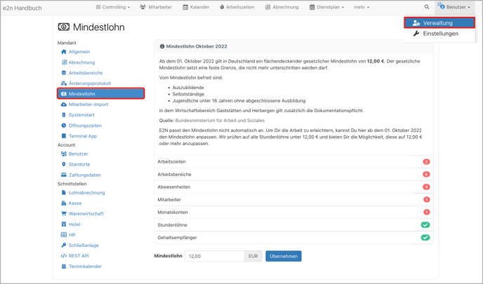 Verwaltung > Mindestlohn