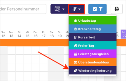 WEG eintragenauswählen