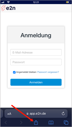 iOS > Safari > app.e2n.de